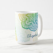 Momijigari Mandala 15 oz. Personalized Mug コーヒーマグカップ (正面右)