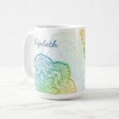 Momijigari Mandala 15 oz. Personalized Mug コーヒーマグカップ (正面左)