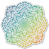 Momijigari Mandala Custom-Cut Vinyl Sticker シール (正面)