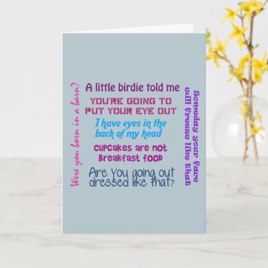 Momismsカード カード (黄色い花)