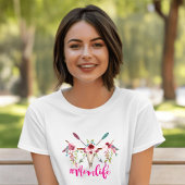MomLife -フローラLonghorn Tシャツ