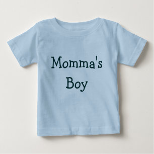 Mommaの男の子 ベビーTシャツ