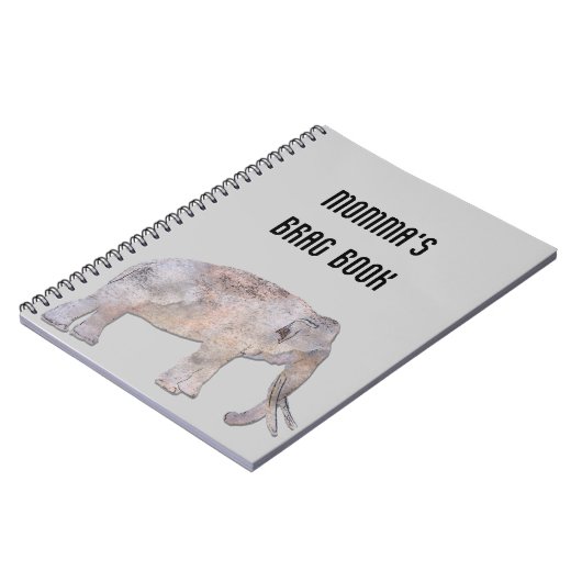 MOMMAの自慢話の本象の写真のノート ノートブック (左側)