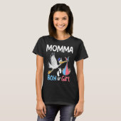 Momma Boy or Girl Gender Reveal Pregnancy Announce Tシャツ (正面フル)