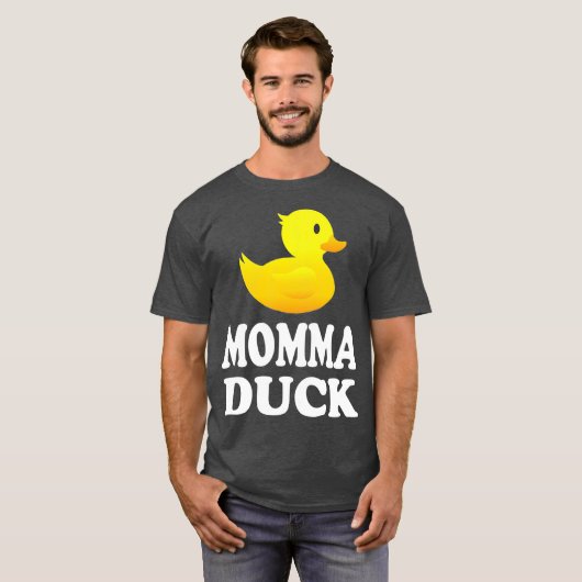 Momma Duck Funny Bird Lover Animal Gift Tシャツ (正面フル)