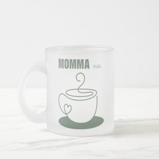 Momma Fuel Mug フロストグラスマグカップ (左)