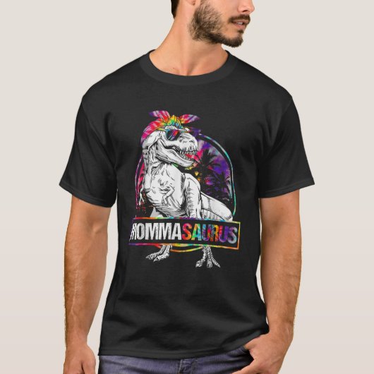 Mommasaurus恐竜ママSaurusファミリーマッチング Tシャツ (正面)