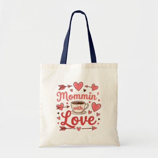 Mommin' with love, valentine トートバッグ (正面)