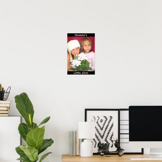 Mommmys小さな女の子 ポスター (ホームオフィス)