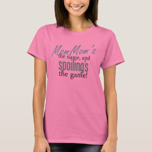 MomMomの名前およびゲームをだめにすること Tシャツ