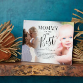 'MOMMY'あなたは'写最高の真の名前と引用文 フォトプラーク (側面)