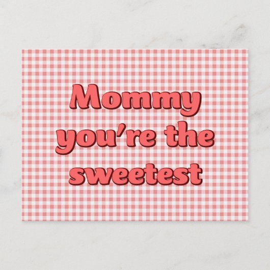MommyあなたはSweetest Mothers Dayはがき シーズンポストカード (正面)