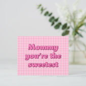 MommyあなたはSweetest Mothers Dayはがき シーズンポストカード (スタンド正面)