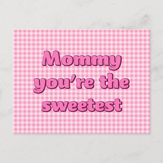 MommyあなたはSweetest Mothers Dayはがき シーズンポストカード (正面)