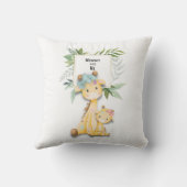 Mommyと私（女の子）ギラフェン広場 クッション (裏面)