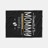 Mommyに昇格 – 1番目のベビー妊娠Fに明らかにする フリースブランケット (正面(横))