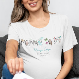 MommyはアルファベットになるABC赤ちゃんシャワー Tシャツ