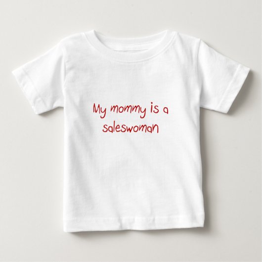 Mommyは販売女性のベビーTシャツ ベビーTシャツ (正面)