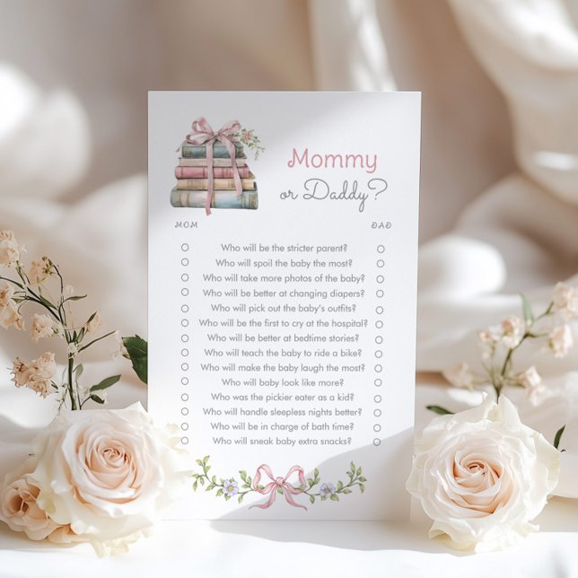 Mommyまたはダディーピンクボウワイルドフラワーストーリーブックゲーム (クリエイターアップロード済み)