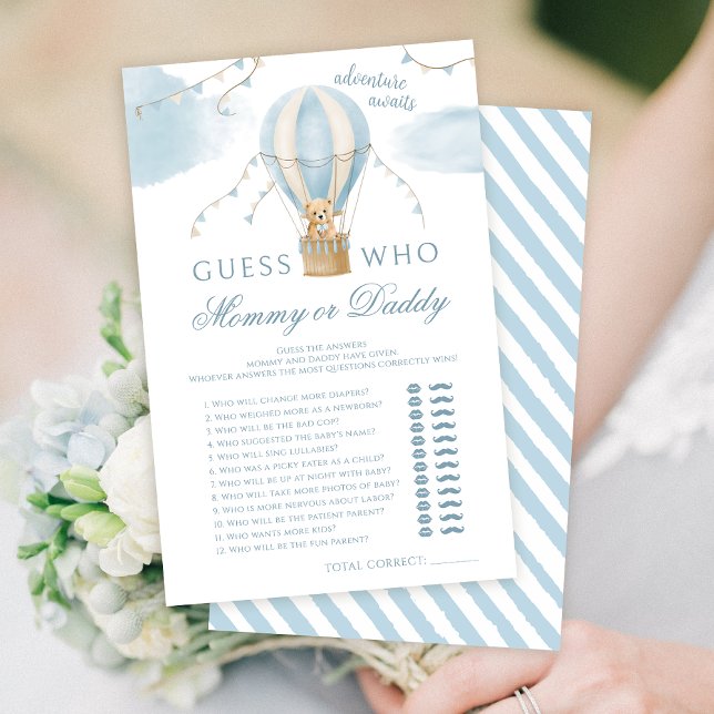 MommyまたはDaddy Airバルーンは赤ちゃんシャワーゲームを負担 (クリエイターアップロード済み)