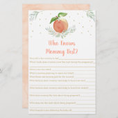 Mommyゲームを知っている編集可能な桃最高の金ゴールド (正面/裏面)