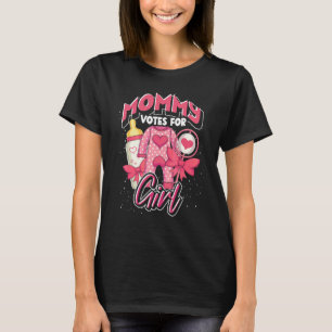 Mommyチームガールベビーパーティーベビーシャワーマママジェンダー Tシャツ
