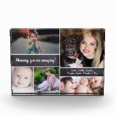 Mommyパーソナライズされた, chalkboard用フォトコラージュ フォトブロック (正面)