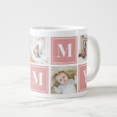Mommyフォトコラージュカスタムジャイアントコーヒーマグ ジャンボコーヒーマグカップ (正面右)