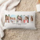 MOMMYフォトコラージュ写真レター切り出し ランバークッション (ブランケット)