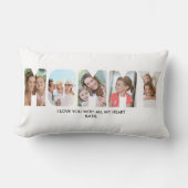 MOMMYフォトコラージュ写真レター切り出し ランバークッション (正面)