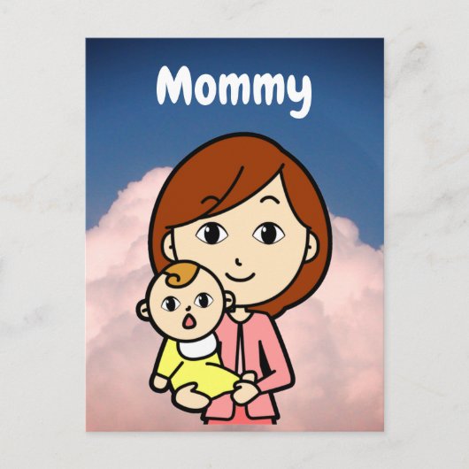 Mommyフラッシュカード ポストカード (正面)