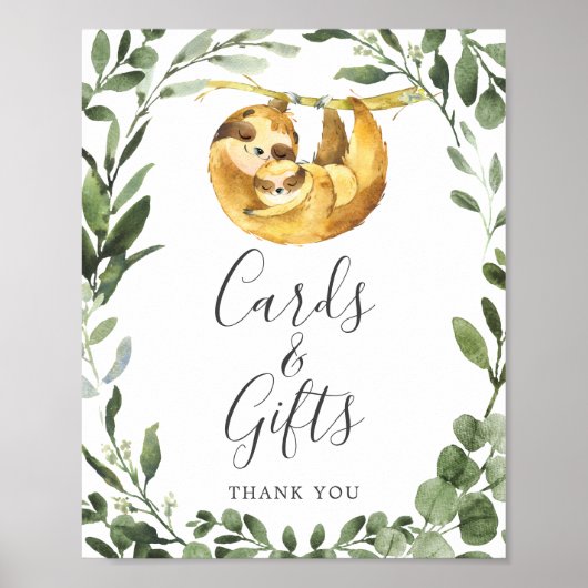 Mommyベビースロスベビーシャワーカードとギフトサイン ポスター (正面)