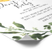 Mommyベビースロスベビーシャワー言わないベビーサイン ポスター (角)