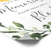 Mommyベビースロスベビー飾シャワーAブロックサイン ポスター (角)