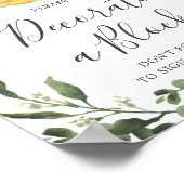 Mommyベビースロスベビー飾シャワーAブロックサイン ポスター (角)