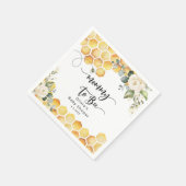Mommyミツバチへのフローラ赤ちゃんシャワー スタンダードカクテルナプキン (角)