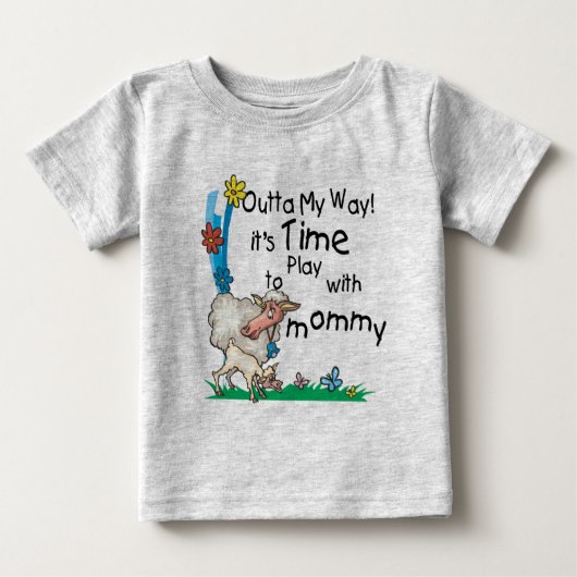 Mommy2と遊の時間 ベビーTシャツ (正面)