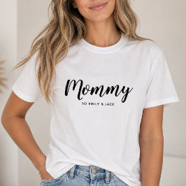 Mommy | モダンママのキッズネーム 母の日 tシャツ