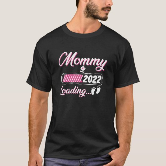 Mommy 2022妊娠の発表未来の母親 tシャツ (正面)