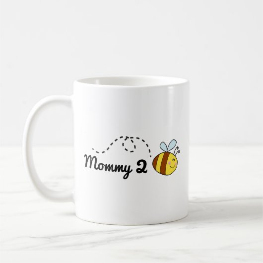 Mommy 2 Beeコーヒーマグ コーヒーマグカップ (左)