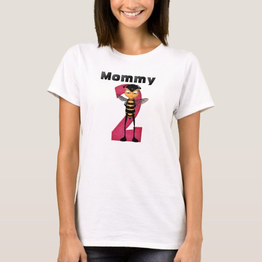 @Mommy 2BEE女子妊婦のTシャツ Tシャツ (正面)
