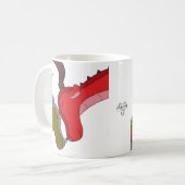 Mommy and Dragon Whimsical Mug コーヒーマグカップ (正面左)