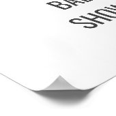 Mommy Baby Elephant Clouds Baby Shower Welcome ポスター (角)