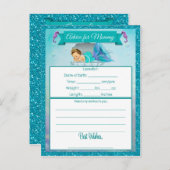 Mommy Baby Shower Cardsのアドバイス アドバイスカード (正面/裏面)