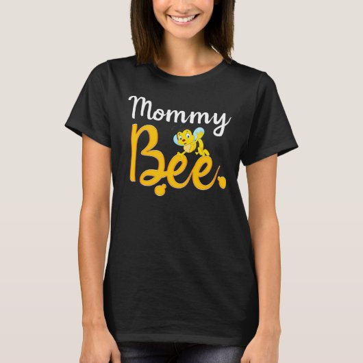Mommy Bee Matching Family First Bee Day Tees Tシャツ (正面)