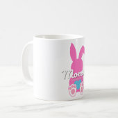 Mommy Bunny Mug – かわいい家族のイースターギフト コーヒーマグカップ (正面左)