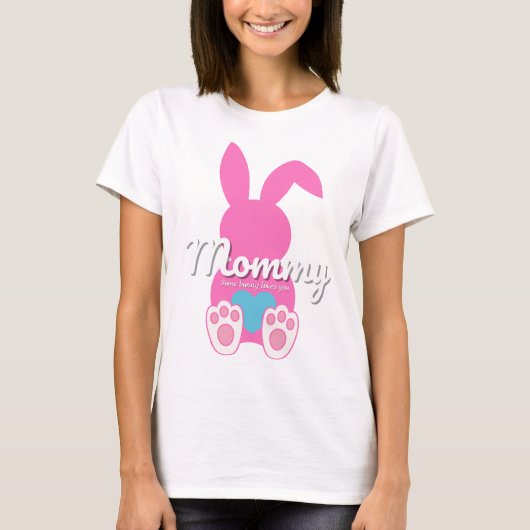 Mommy Bunny Tシャツ – かわいい家族のイースターギフト (正面)