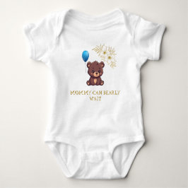 MOMMY CAN BEARLY WAIT cute girl bearly Baby bodysu ベビーボディスーツ
