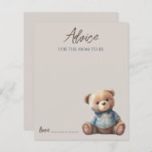 Mommy Cardのかわいいクマアドバイス (正面/裏面)