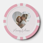 Mommy Custom Name & Photo Poker Chip ポーカーチップ (正面)